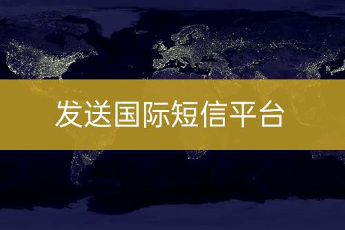 发送国际短信平台