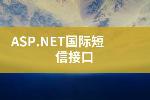 ASP.NET国际短信接口