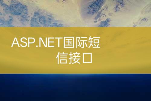 ASP.NET国际短信接口