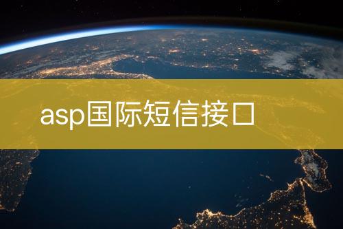 asp国际短信接口