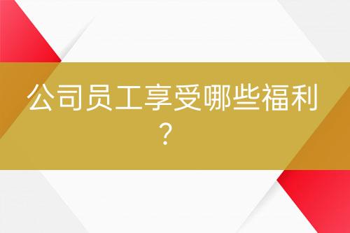 公司员工享受哪些福利？