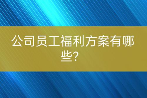 公司员工福利方案有哪些？-亿权益官方博客-官方资讯-山东亿梦网络科技有限公司