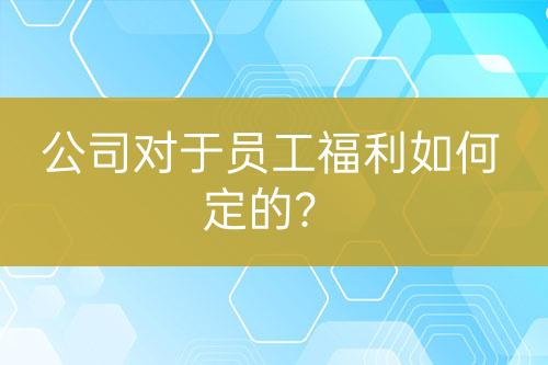 公司对于员工福利如何定的？