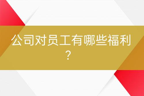 公司对员工有哪些福利？