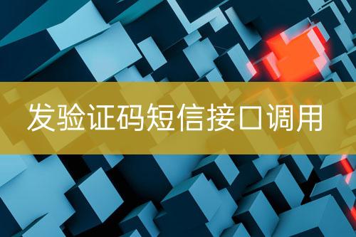 发验证码短信接口调用