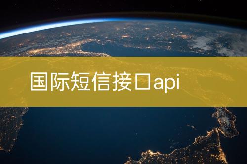 国际短信接口api