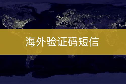 国际验证码短信