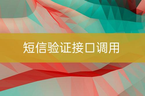 短信验证接口调用