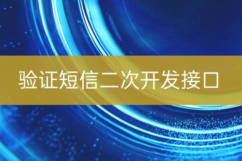 验证短信二次开发接口