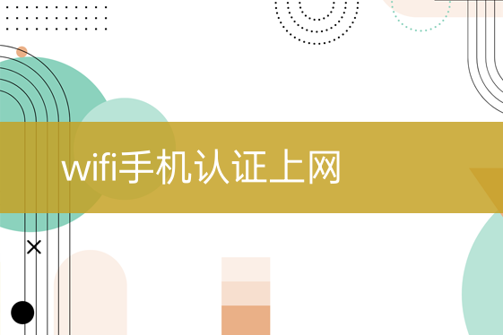 wifi手机认证上网